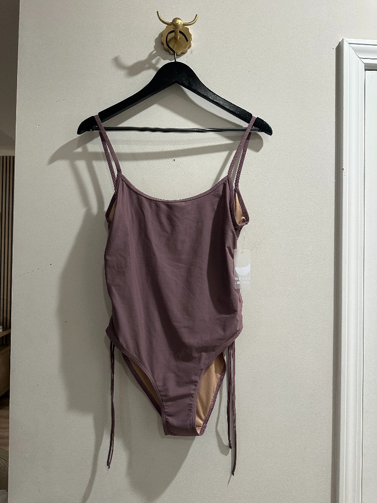 Gnash Swim X Free People Gnash String One-Piece Swimsuit In Purple Us 10 Nwt — image 4 of 7